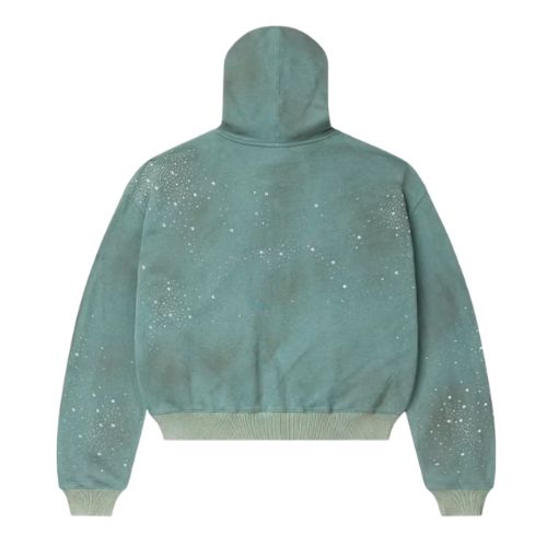 Vale Forever Bank Zip Up Hoodie Dark Mint