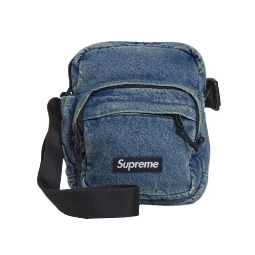 Supreme Denim Shoulder Bag Washed Indigo