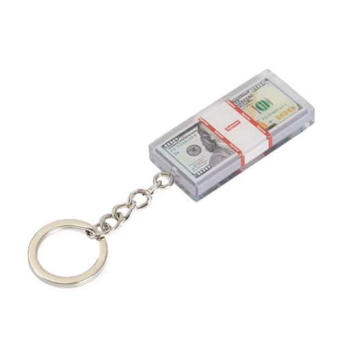 Supreme Cash Paperweight Keychain Clear