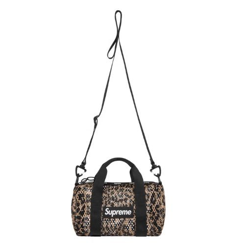 Supreme Small Mesh Duffle Bag Cheetah
