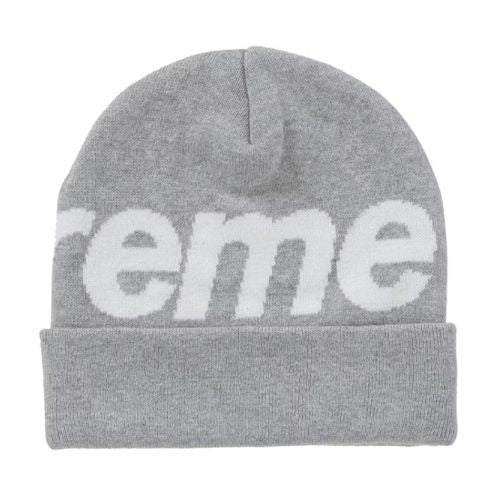 Supreme Big Logo Beanie Grey
