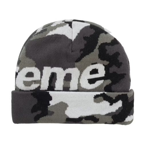 Supreme Big Logo Beanie Snow Camo