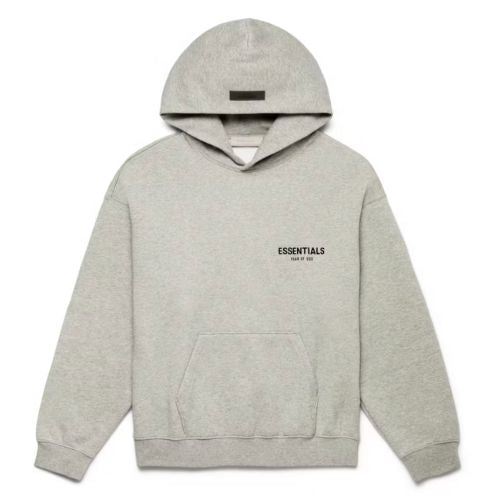 Fear of God Essentials Pullover Chest Logo Hoodie Dark Oatmeal