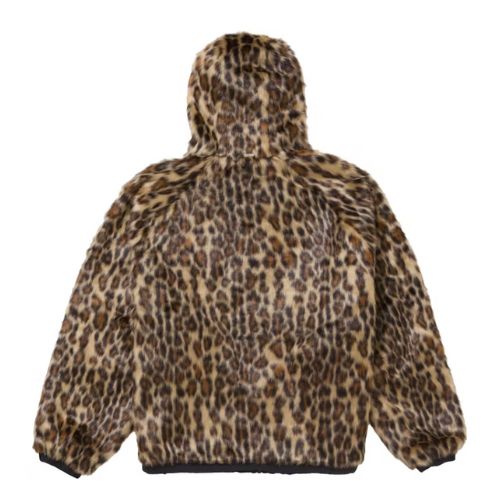 Supreme Faux Fur Reversible Hooded Track Jacket Black
