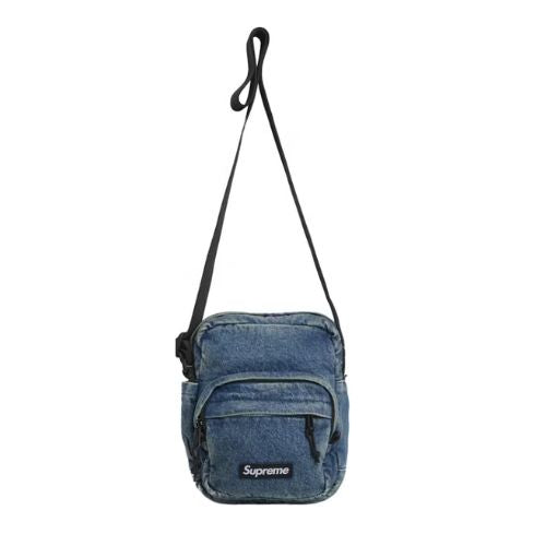 Supreme Denim Shoulder Bag Washed Indigo