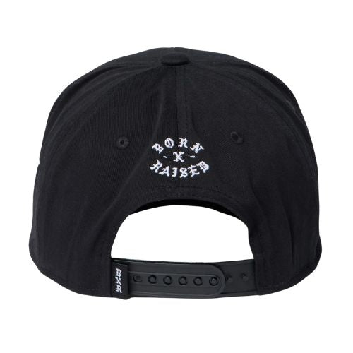 Born x Raised Paranoia Crest Snapback Black