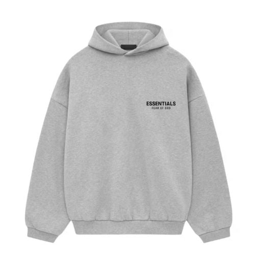 Fear of God Essentials Fleece Hoodie Light Heather Grey