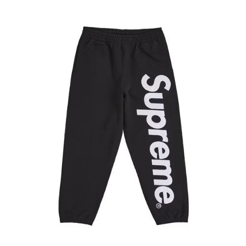 Supreme Satin Appliqué Sweatpant (FW25) Black