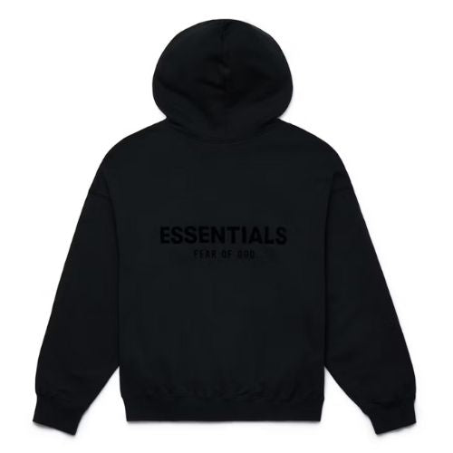 Fear of God Essentials Pullover Chest Logo Hoodie Black