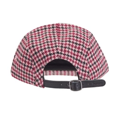 Supreme Houndstooth Wool Camp Cap Pink