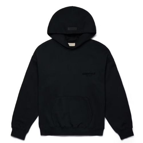 Fear of God Essentials Pullover Chest Logo Hoodie Black