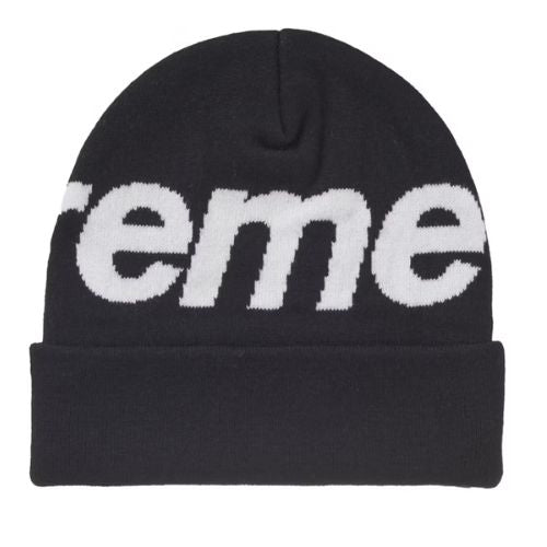 Supreme Big Logo Beanie (FW24) Black