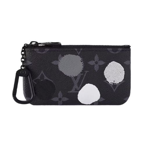 Louis Vuitton x Yayoi Kusama Pochette Cle Monogram Eclipse Black/Silver