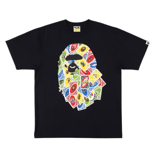 BAPE x UNO Ape Head Black T-Shirt