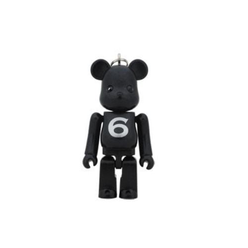Bearbrick x Swarovski Black Keychain