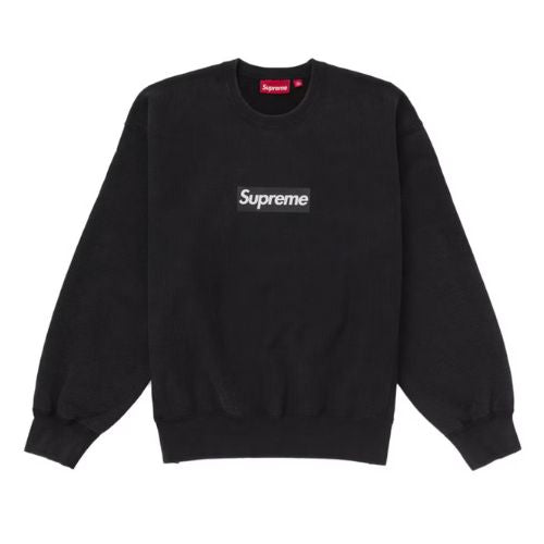 Supreme Washed Box Logo Crewneck Black
