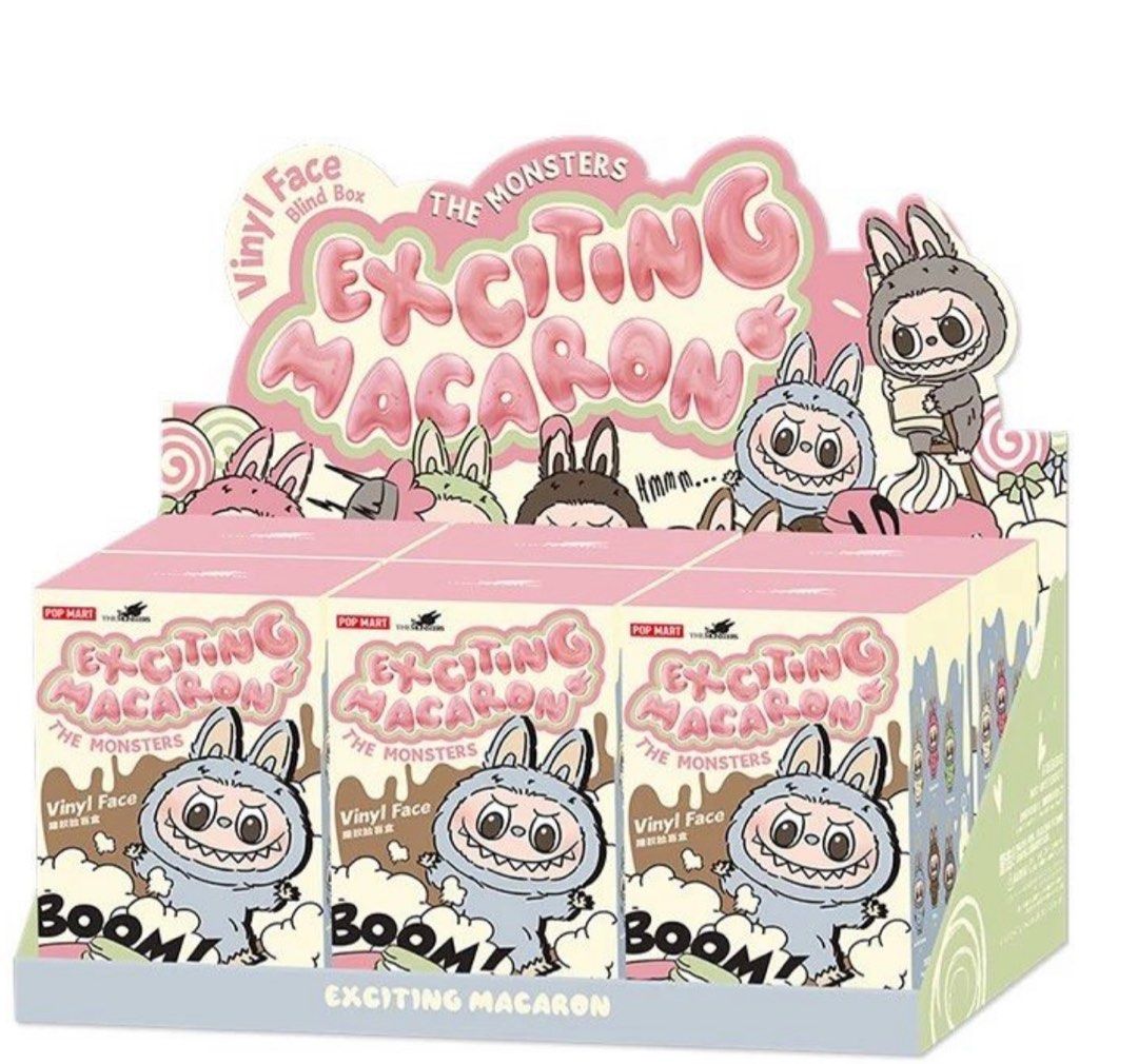 Pop Mart Labubu The Monster Tasty Macarons Vinyl Face Blind Box