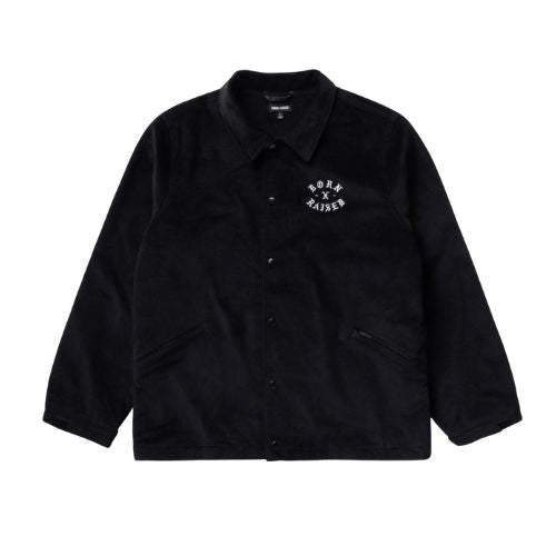 Born x Raised Zine Corduroy Coach Jacket Black