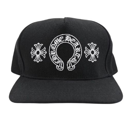 Chrome Hearts Horseshoe Denim Baseball Hat Black