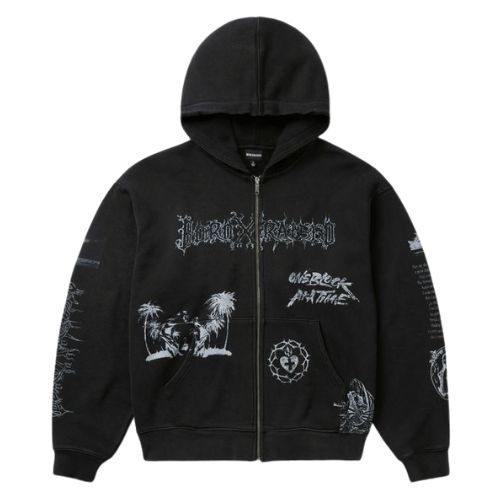Born x Raised Llorona Zip Up Hoodie Vintage Black
