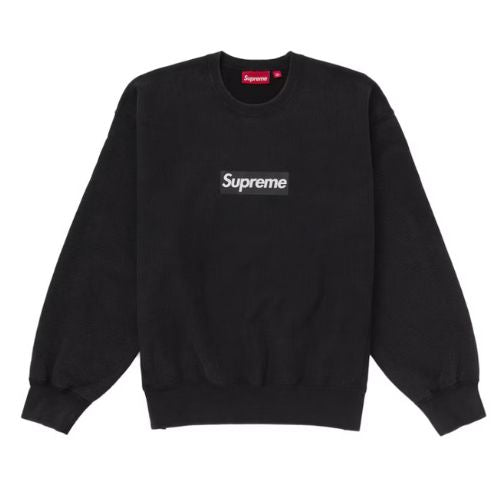 Supreme Washed Box Logo Crewneck Black