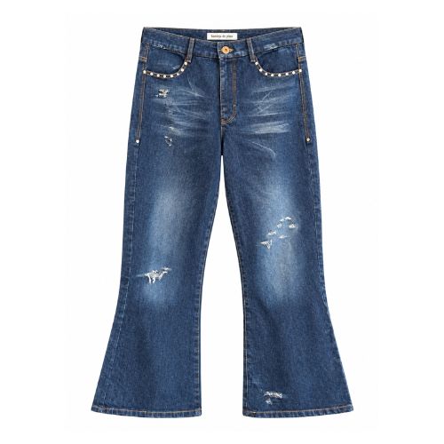 bandeja de plata pantalón niño obrero índigo flare