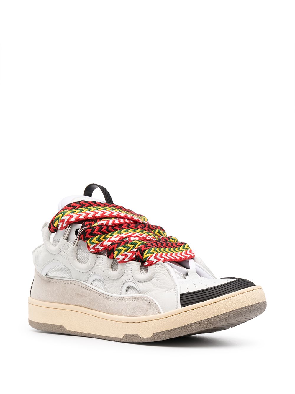 Lanvin Curb Sneakers White