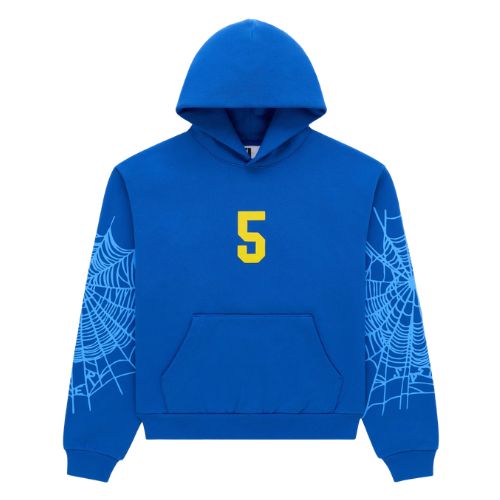 Sp5der Wait 5 Hoodie Blue