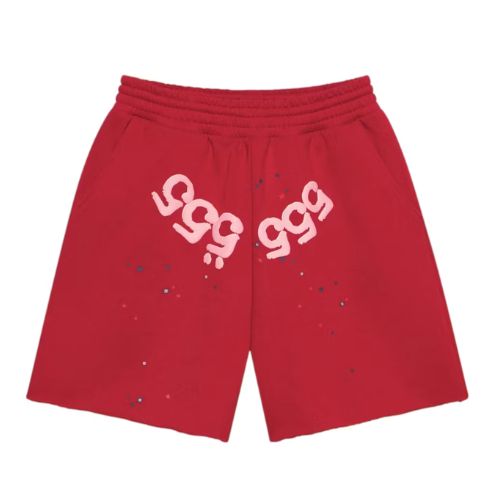 Sp5der Angel Number Shorts Merlot