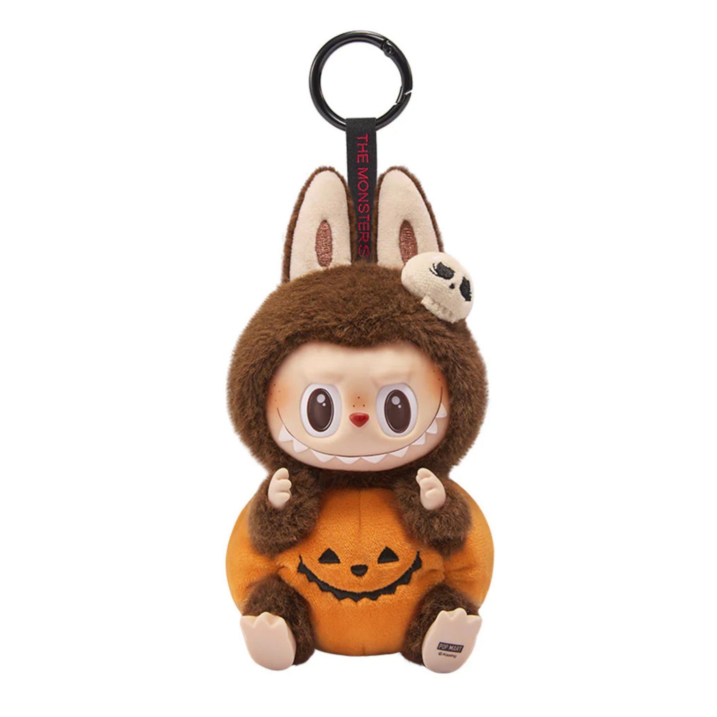 Pop Mart Labubu Vinyl Plush Pendant Sitting Pumpkin