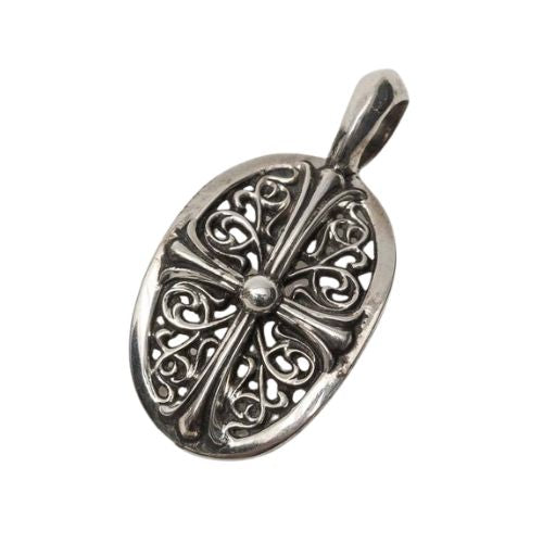 Chrome Hearts Oval Silver Pendant