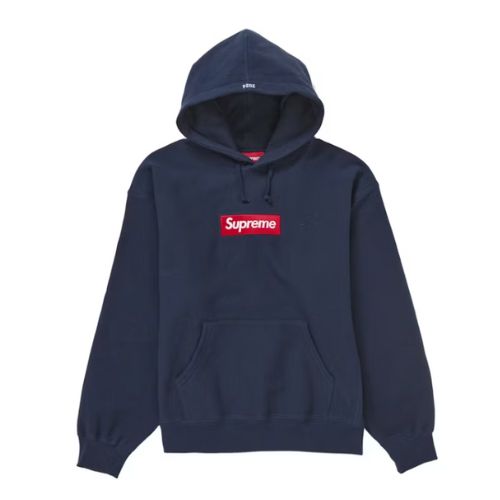 Supreme Box Logo Hooded Navy