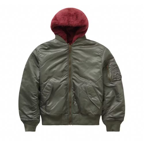 Supreme Faux Fur Reversible MA-1 Olive