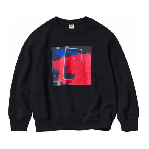 Kaws x Uniqlo Crewneck Black Kids