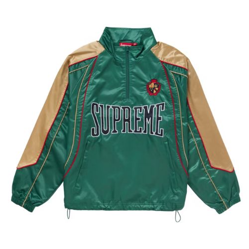 Supreme Satin Piping Pullover Green