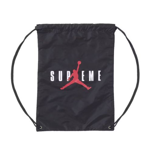 Supreme Jordan Drawstring Bag Black 