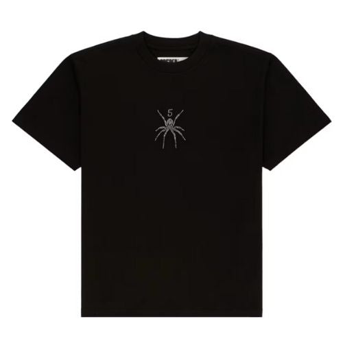 Sp5der TM Rhinestone Tee Black