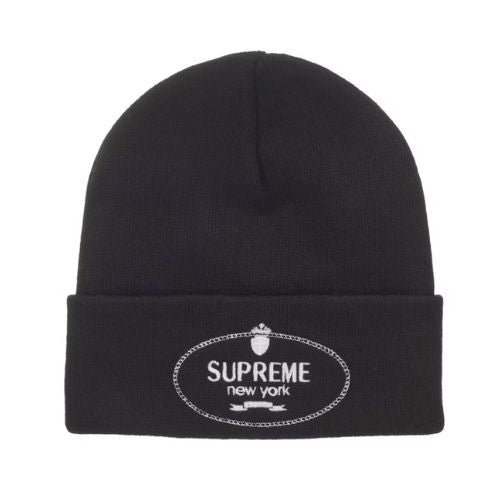 Supreme Crest Beanie Black