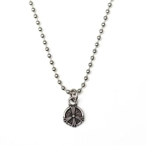 Chrome Hearts Peace Sign Pendant With Ball Chain