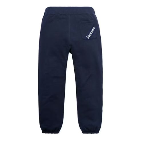 Supreme Corner Label Sweatpant Navy