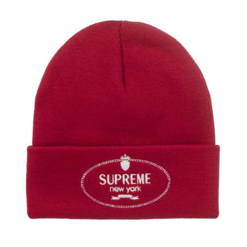 Supreme Crest Beanie Red
