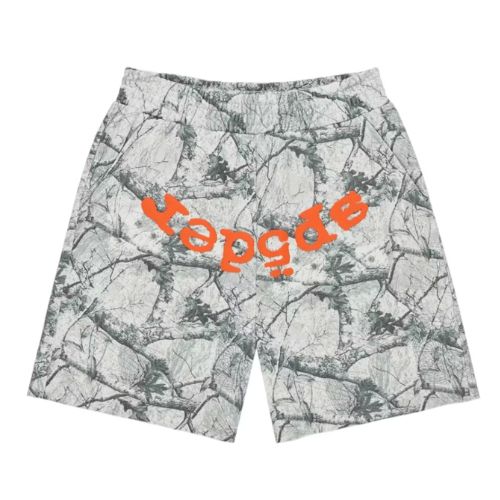 Sp5der Real Tree OG Web V2 Sweatshort White Camo
