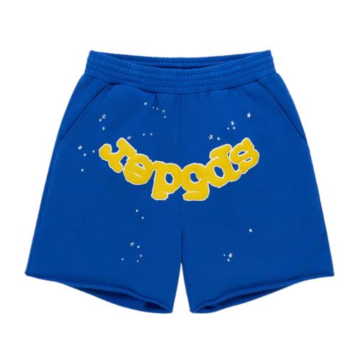 Sp5der OG Logo Sweatshort Blue
