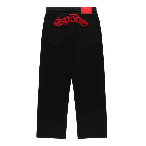 Sp5der Oxy Jean Black