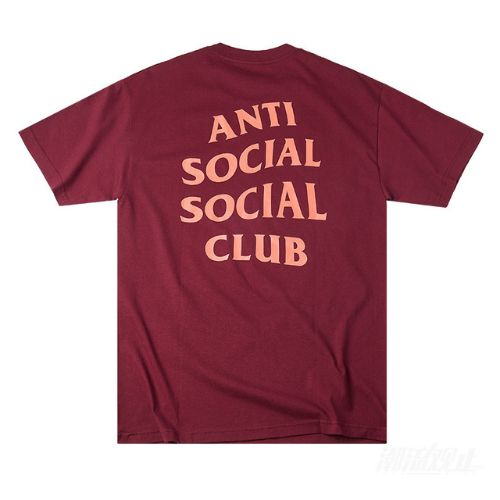 Anti Social Social Club Logo Tee Maroon