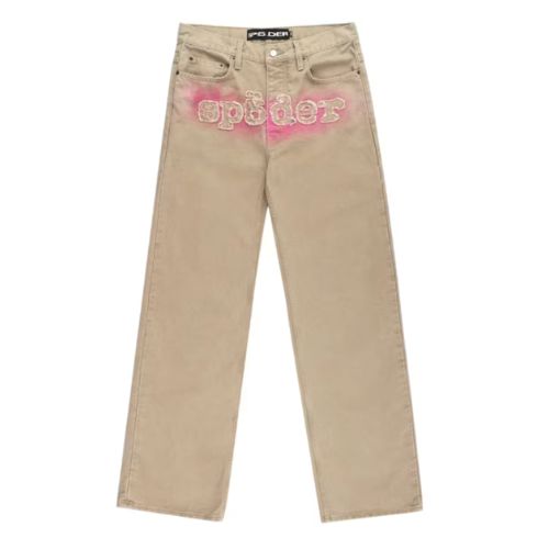 Sp5der Cream Sp5der Spray Jeans Khaki