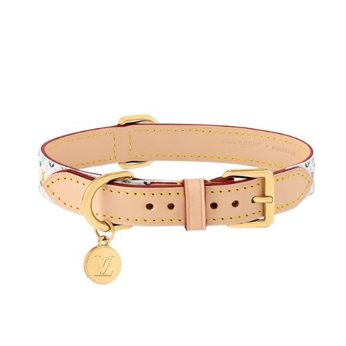 Louis Vuitton x Takashi Murakami Monogram Multicolor Dog Collar