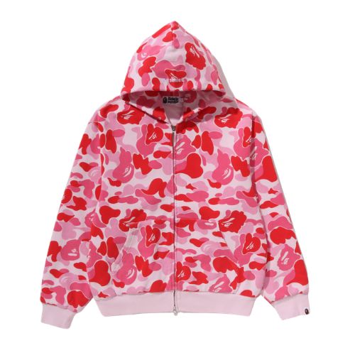 BAPE Abc Camo Heavy Wash Cropped Fit Zip Hoodie