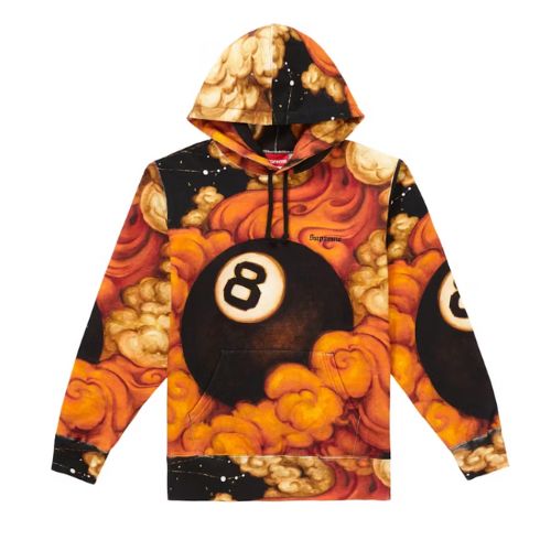 Supreme Martin Wong 8 Ball Hooded Sweatshirt Multi