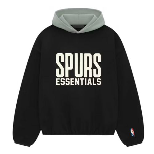 Fear of God Essentials NBA Spurs Hoodie Black / Teal